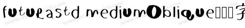 futurastd medium0blique字体转换